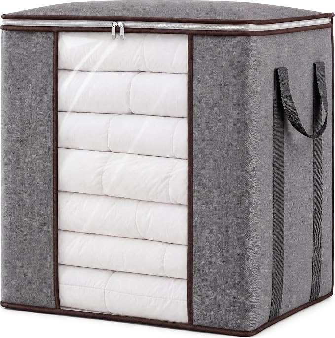 Fixwal Extra Large Blanket Storage Bags 120L Comforter Storage Bags by Fixwal