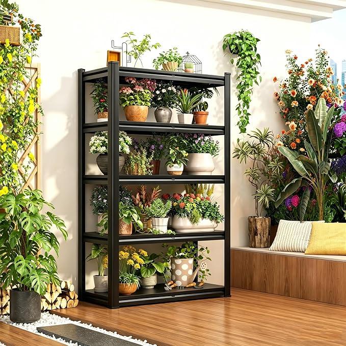 Garage Shelving Heavy Duty Storage Shelves, 2500 LBS Adjustable 4 Tier Shelving - Image 8
