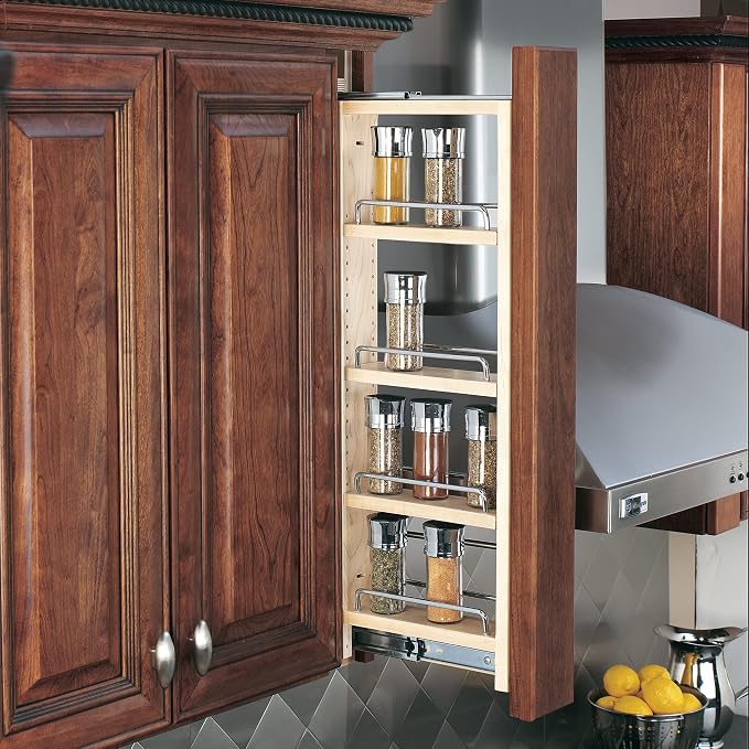 Rev-A-Shelf 3"W x 33"H Pull Out Quad Shelf Organizer - Image 2