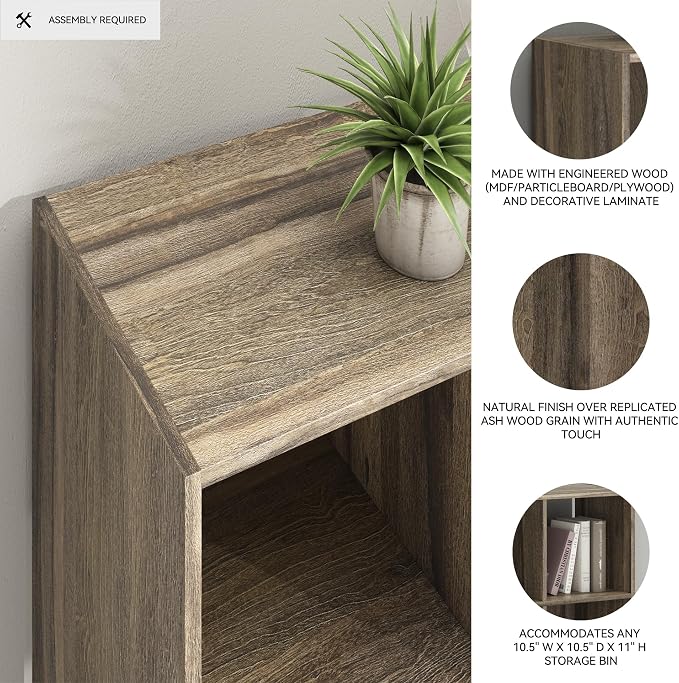 Signature Design by Ashley Shallifer 9 Cube Storage Organizer or Bookcase - Image 4