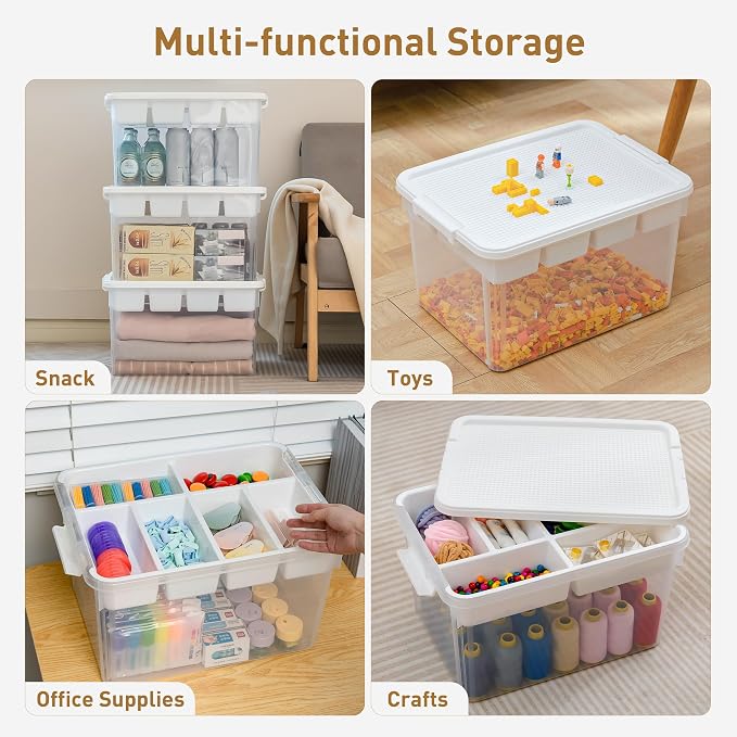 Citylife 32 QT Stackable Toy Storage - Image 7