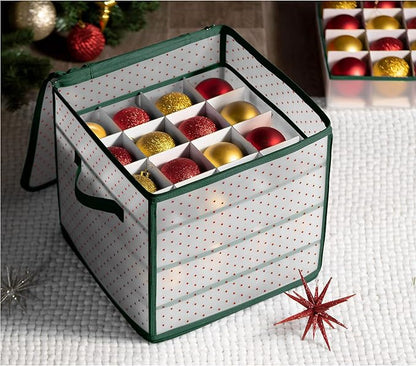 ZOBER Christmas Ornament Storage Box Plastic - Image 2