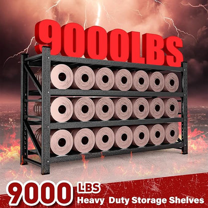 9000LBS Heavy Duty Garage Shelving Units, Metal Garage Shelves, Large Storage - Image 4