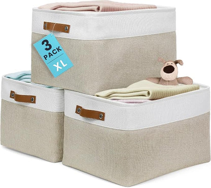 OrganiHaus Extra Large Fabric Storage Baskets by OrganiHaus