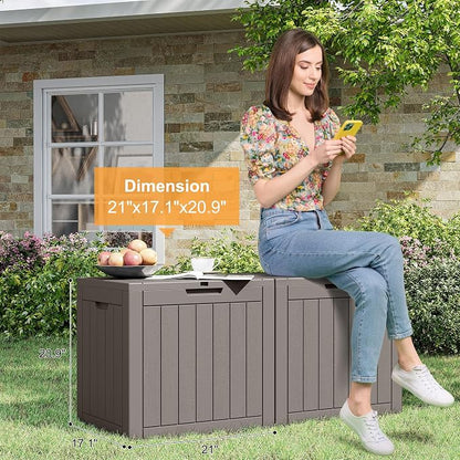 Outdoor Storage Box, Resin Deck Boxes Outdoor Waterproof - Image 7