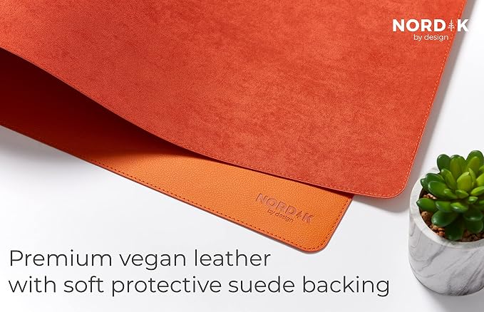 Nordik Leather Desk Mat Cable Organizer - Image 4