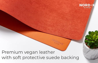 Nordik Leather Desk Mat Cable Organizer - Image 4