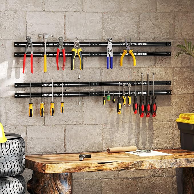 18" Magnetic Tool Holder Strip, 6 Pack Magnet Bar - Image 2