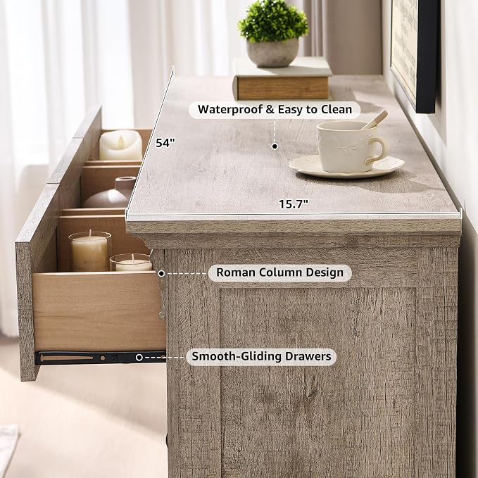T4TREAM Farmhouse 7 Drawers Dresser - Image 7