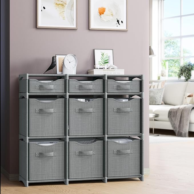 9 Cube Closet Organizers, Includes All Storage Cube Bins, Baby Closet Bedroom - Image 5