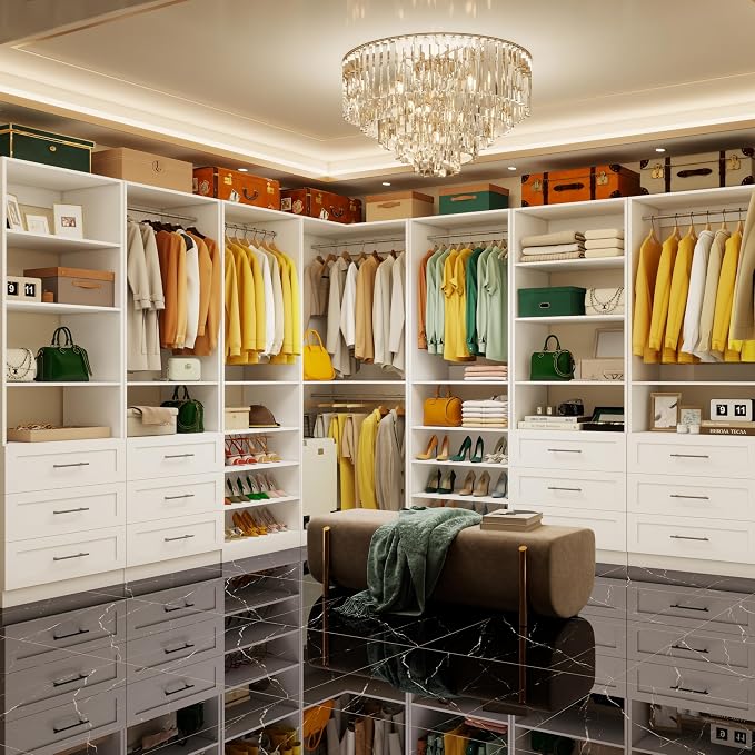 Vomavex Closet System with 4 sets, 101.9" Closet Organizer Systems with 6 - Image 2