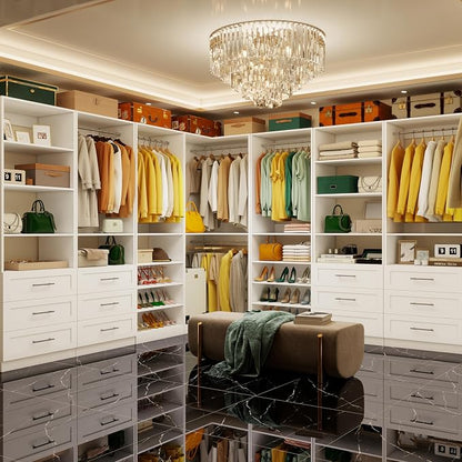 Vomavex Closet System with 4 sets, 101.9" Closet Organizer Systems with 6 - Image 2