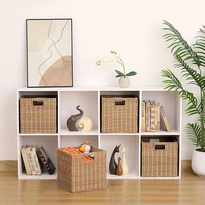 10.5 x 10.5 in Plastic Wicker Baskets - Image 2