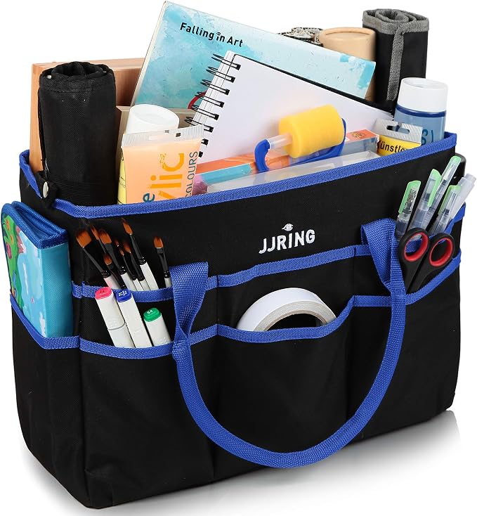 Large Multi-Functional Carrying Bag, 600D Nylon Artist Tote Bag by JJRING