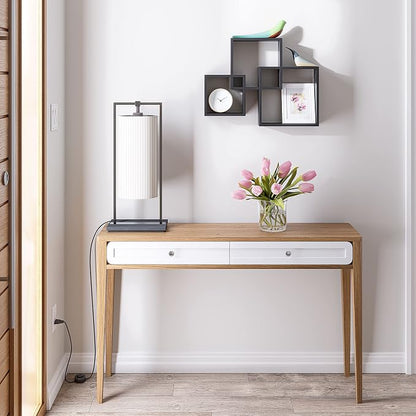 Ballucci Modern Interlocking Cube Floating Shelves, Wall Mount Wood Square - Image 8