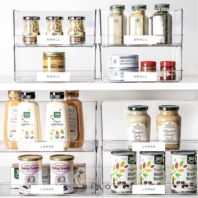 BINO | Stackable Plastic Storage Bins, Medium - Image 6