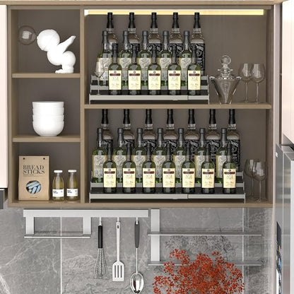 Metal Spice Rack Organizer for Cabinet, 3 Tier Expandable Spice Storage Shelf - Image 3