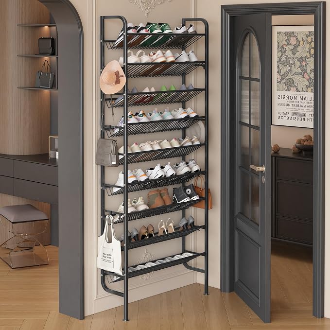 UMDONX 9 Layer Shoe Rack for 27 Pairs Shoes, Freestanding Shoe Organizer by UMDONXBuyNow