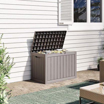 KAMABOKO 45 Gallon Outdoor Storage Box, All-Weather Deck Box - Image 8