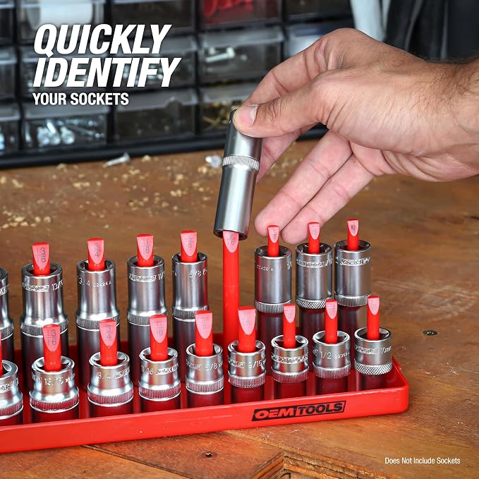 OEMTOOLS 22234 Socket Organizer, 6 Piece Socket Organizers, SAE and Metric - Image 6