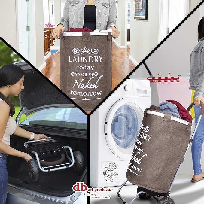 dbest products Laundry Trolley Dolly - Image 2
