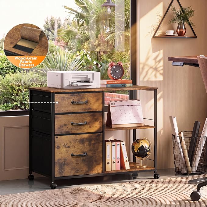 DEVAISE 3 Drawer Mobile File Cabinet - Image 4