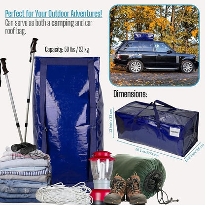 VENO 8 Pack Moving Bags w/Backpack Straps, Heavy Duty, Moving Boxes Alternative - Image 5
