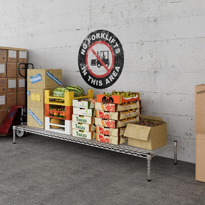 21" Deep x 72" Wide x 8" Height Wire Shelving Kit | 1-Tier | NSF Commercial - Image 5
