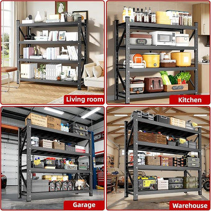 Heavy Duty Garage Shelving 59" W x 23" D x 67" H, 5000LBS Metal Shelving Unit - Image 7