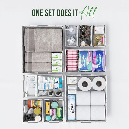 Baskets For Organizing Set Of 9 White - Image 4