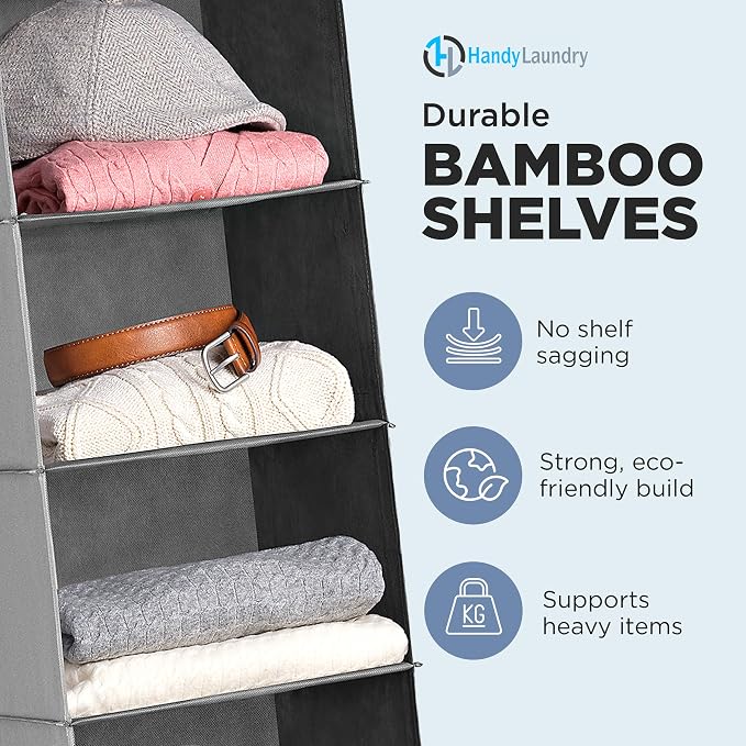 Handy Laundry Hanging Closet Organizer - Image 4