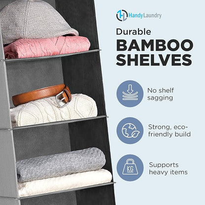 Handy Laundry Hanging Closet Organizer - Image 4