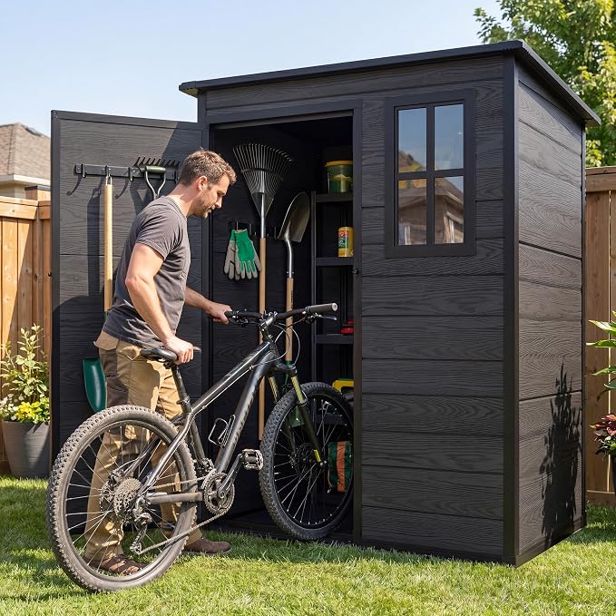 DWVO 5x3 FT Outdoor Storage Shed - Image 2