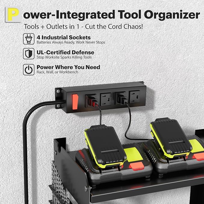 Spampur Fathers Day Gift, Power Tool Organizer Wall Mount - Image 2