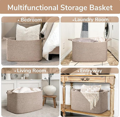 Goodpick Blanket Basket, Woven Baskets - Image 4