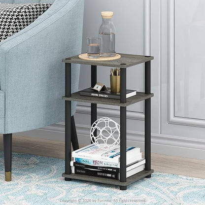 Furinno JUST Side Table, 3-Tier End Table, Open Shelves Night Stand, Bedside - Image 2
