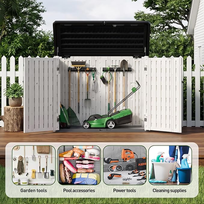 31 Cu.Ft Resin Outdoor Storage Cabinet - Image 4
