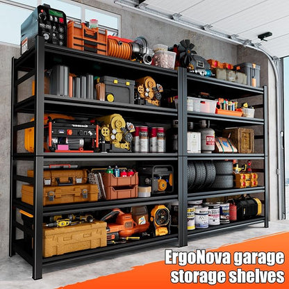 Storage Shelves Heavy Duty 3500LBS Adjustable 5tier Metal Garage Shelving Unit - Image 9
