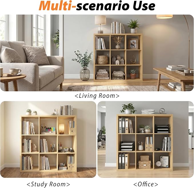 WannabeMyself【2026 Wooden Thick Frame】 9 Cube Storage Organizer - Image 5