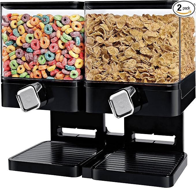 Honey-Can-Do Zevro Compact Dry Food Dispenser, Dual Control by SolutionsforModernLiving