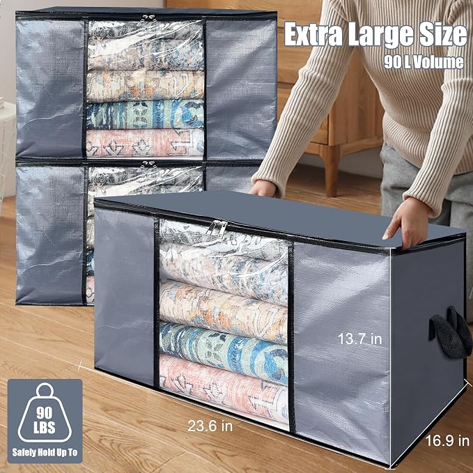 Cosy Family 6 Pack 90L Heavy Duty Extra Large Moving Bags - Image 6
