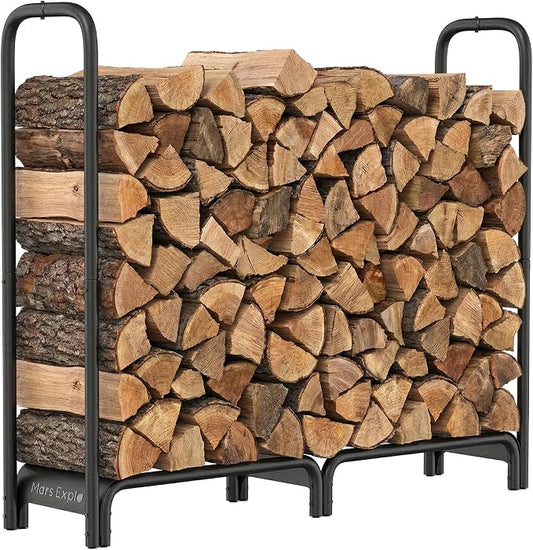 Firewood Rack，4ft Heavy Duty Fire Wood Storage Racks by MarsExplo