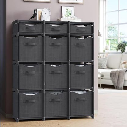 12 Cube Closet Organizers And Storage | Includes All Storage Cube Bins | Easy - Image 5