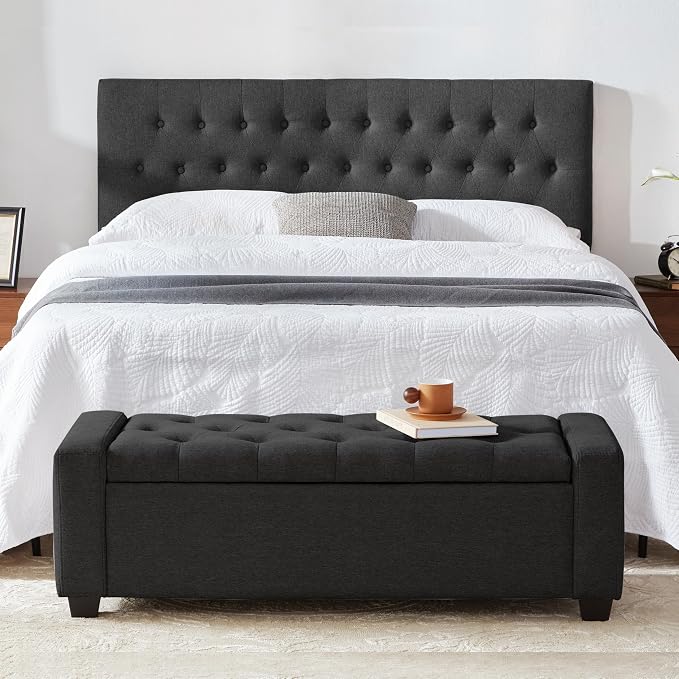 Huatean Home 48" Ottoman with Storage, Storage Ottoman Bench with Safety Hinge - Image 7