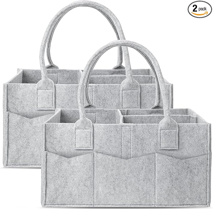Cute Castle 2 Pack Diaper Caddy Organizer by Cute+Castle