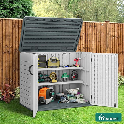 YITAHOME 35 Cuft Resin Storage Shed Shelves, 47 in x 12.6 in Space-Saving - Image 9