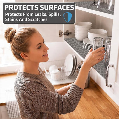 Drymate Premium Luxury Shelf & Drawer Liner, Thick Cushioned Fabric, - Image 2
