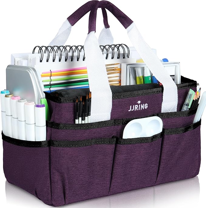 JJRING Craft Organizer Tote Bag, Art Storage Caddy by JJRING