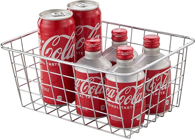 JUNCHU CHERRY Wire Kitchen Storage Basket 4 Packs, Perfect Pantry Organization - Image 6