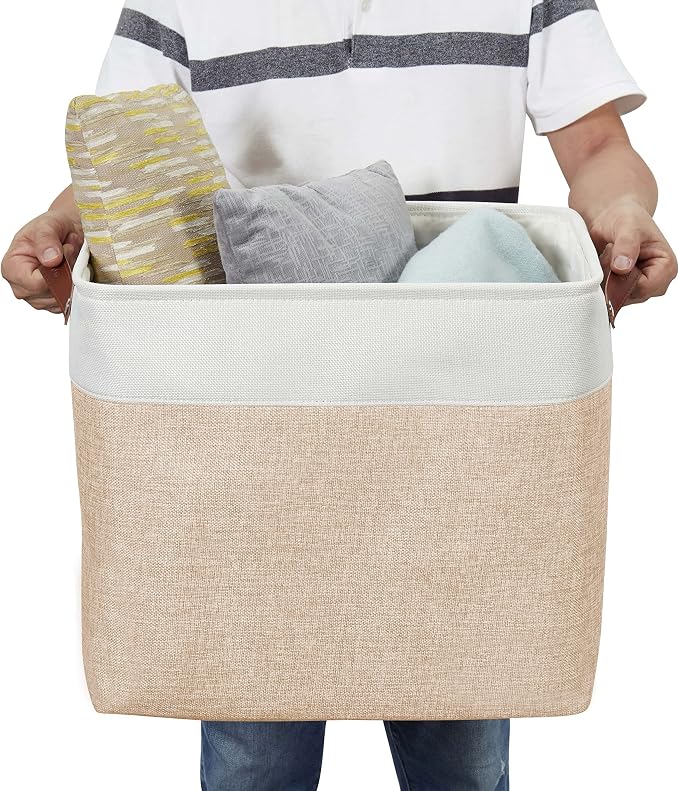 DECOMOMO Extra Large Storage Baskets, 54.5L Fabric Storage Bins - Image 4